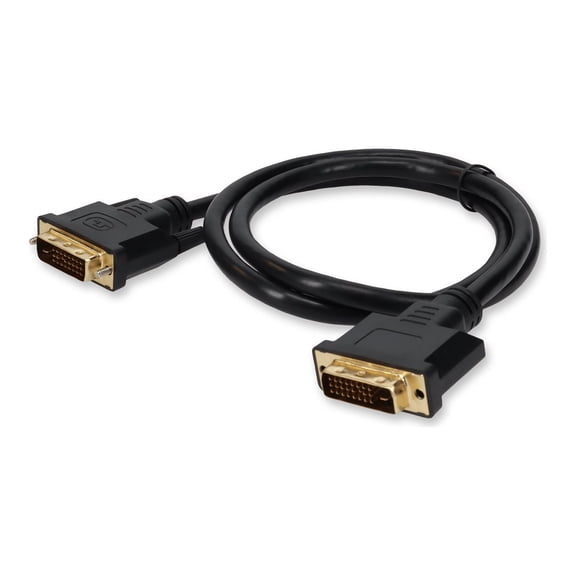 AddOn 3ft DVI-D Dual Link 24+1 pin Male to DVI-D Dual Link 24+1 pin Male Black Cable For Resolution Up to 2560x1600 WQXGA