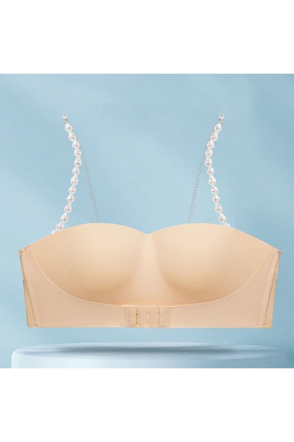 1 Pair Decorative Bra Straps for Women, Elegant White Plastic Shoulder Straps for Lingerie and Underwear