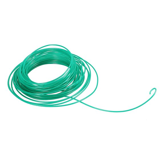 ADDHAT 1 Roll TPR Coating Floral Wire for Garden Use 393X0.14X0.14In