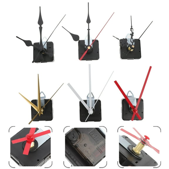 ADDHAT Precision Clock Mechanism Kit Black Plastic Simple to Operate