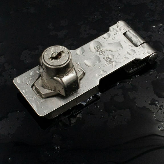 ADDHAT Heavy Duty Glass Door Lock for Cabinets and Retail Displays, Secure Home Safety Locking Solution, 1 Set Included
