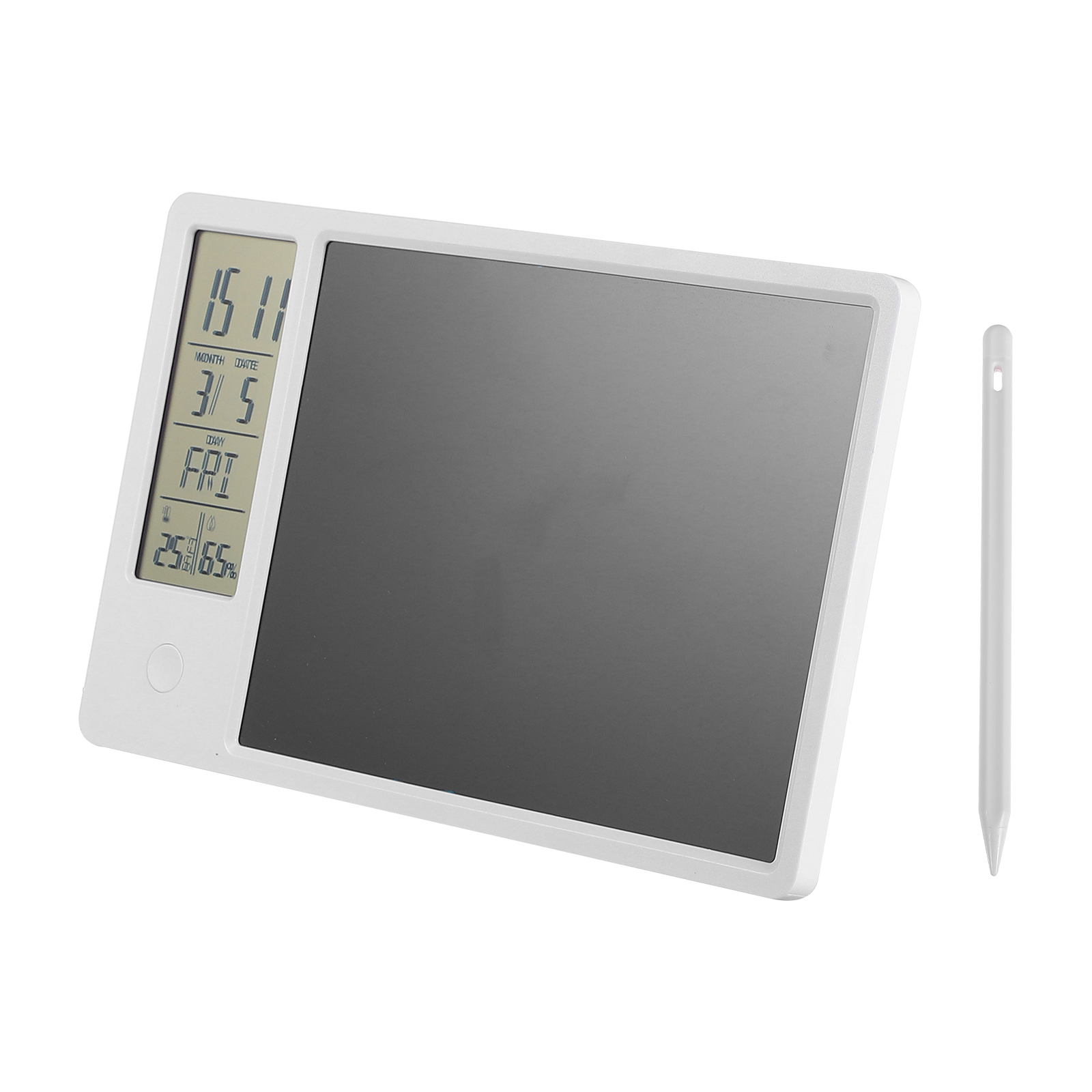 ADDHAT Digital LCD Clock with Calendar, Temperature Display, ABS Material, Compact Design for Home and Office Use, 1 Set