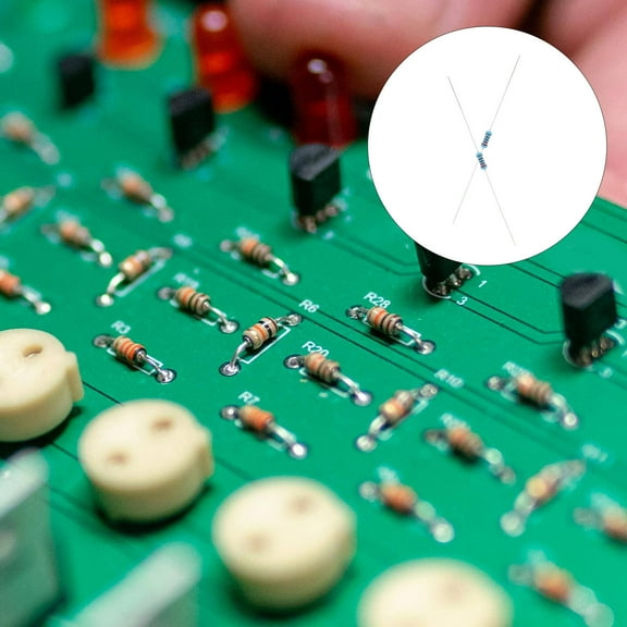 ADDHAT 1 Set Resistors For Experiments Multicolor 6.00X0.20X0.20Cm Metal And Plastic