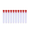 thumbnail image 1 of ADDHAT 10 Pcs 8.5 x 1.3CM Transparent Plastic Storage Bottles Needles Storage Tube Beads Clear Containers Needles Organizers with Red Plug, 1 of 7