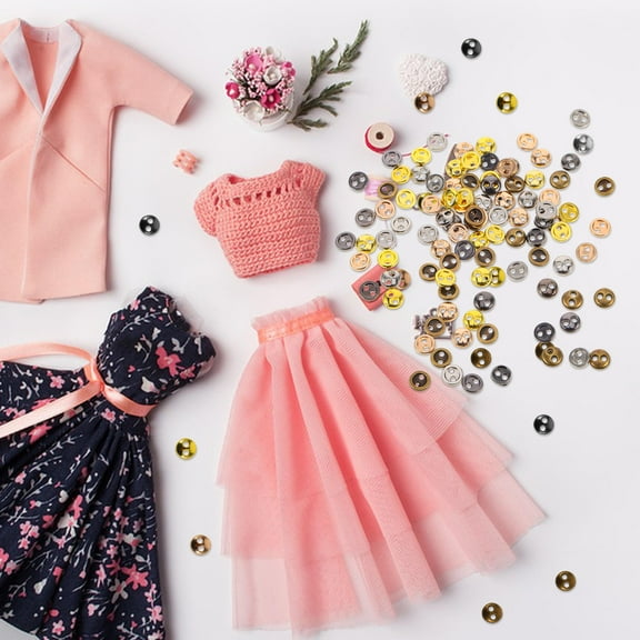 ADDHAT 100Pcs Mini Button Pins Metal Diy Crafts For Plush Doll Clothes Projects