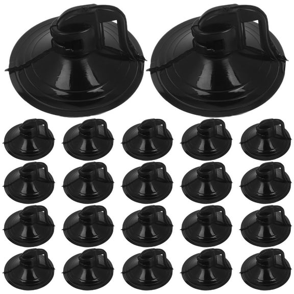 ADDHAT 100Pcs Suction Cups for Car Window and Home Use with Heat Reduction Function Black