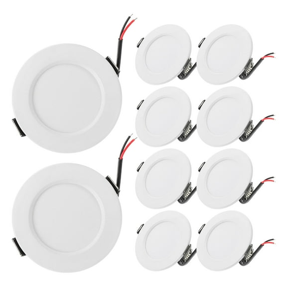 ADDHAT 10Pcs Led Downlight Down Light For Home Metal Round Brightness Energy Efficient