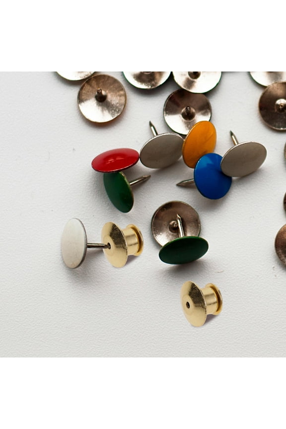 10pcs Metal Pin Locking Backs Secure Fastening for Tie Tack Lapel Pin Collectors Golden