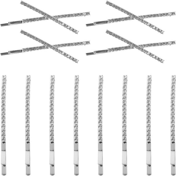 ADDHAT Addhat Metal Rhinestone Hair Barrettes for Wedding and Parties