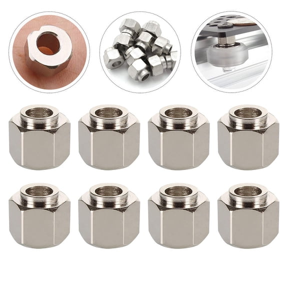 ADDHAT 12pcs Silver Eccentric Spacers for Bolt Spacers in Stainless Steel