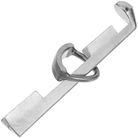 ADDHAT 1Pack Aluminum Rectangular Pool Tip Tool for Billiard Stick Maintenance Silver 4.5x0.6x0.6in