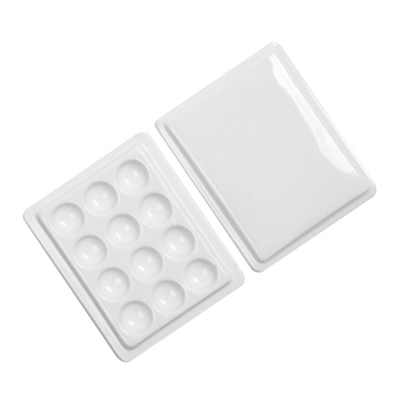 ADDHAT 1Pack Artist Mixing Palette for Professionals and Students White Rectangular