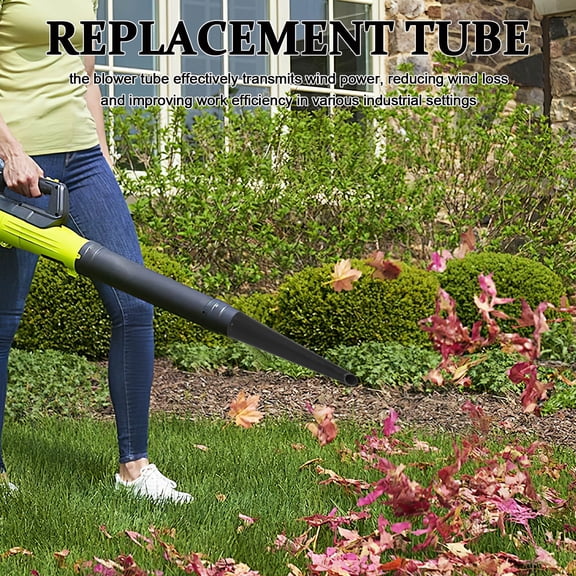 ADDHAT 1Pack Black Plastic Blower Nozzle for Air Dryer and Leaf Blower with Detachable Design 4.96X0.98X0.98in