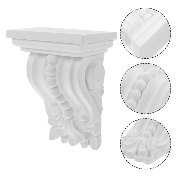 ADDHAT 1Pack Carved Applique European Style Decorative Corbels For 11.8x4.5x2.7in