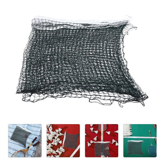 ADDHAT 1Pack Folding Badminton Net Dark Blue Rectangular Nylon Material for Sports Enthusiasts 30.7x24.4x0.2in