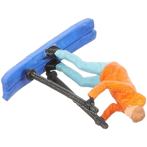ADDHAT Miniature People Figures Skiing Model Tiny Human Model Resin Multi 1Pcs Photography Props Indoor Display