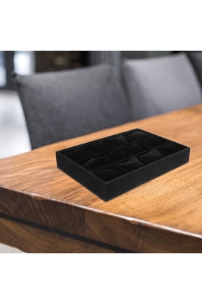 Black Multifunctional Watch Display Stand with Bracelet Pillow Organizer Tray for Accessories