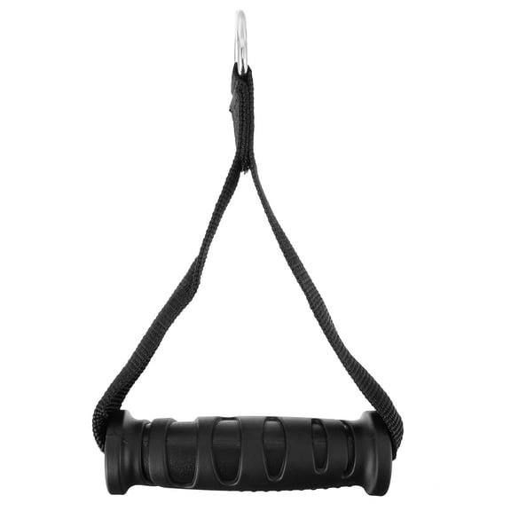 ADDHAT 1Pc Black Ergonomic Fitness Handle for Rope Pull Handle Home Workout Equipment