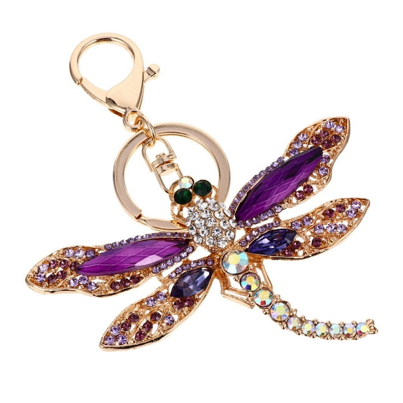 ADDHAT 1 Piece Dragonfly Keychain Zinc Alloy Key Organizer Accessory for Everyday Use