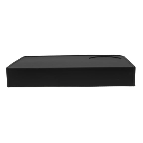 ADDHAT 1Pcs Corner Shape Black Silicone Coffee Tamping Mat for Stable Coffee Making Non Slip Espresso Tamper