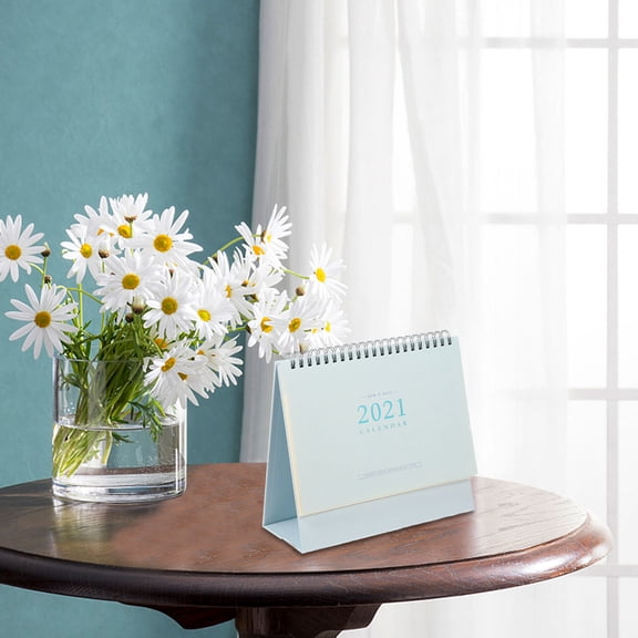 ADDHAT 1Pcs Daily Schedule Planner for Office Use in Minimalist Style 11.4x7.5in Blue Paper