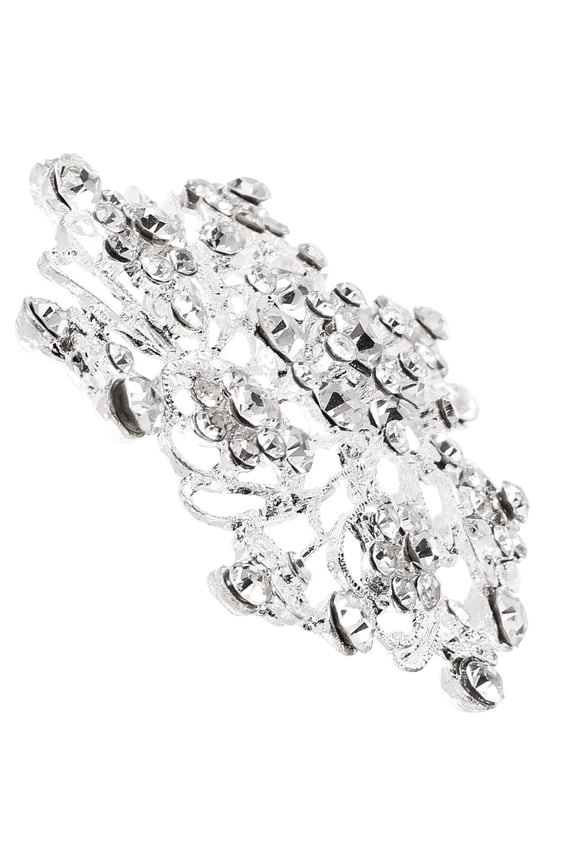 Elegant Flower Brooch Alloy 1Set 2.24X2.24X0.39In