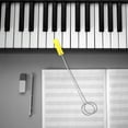 thumbnail image 1 of ADDHAT 1Pcs Piano Tuning Tool with Rubber and Stainless Steel for Piano and Musical Instruments, 1 of 8