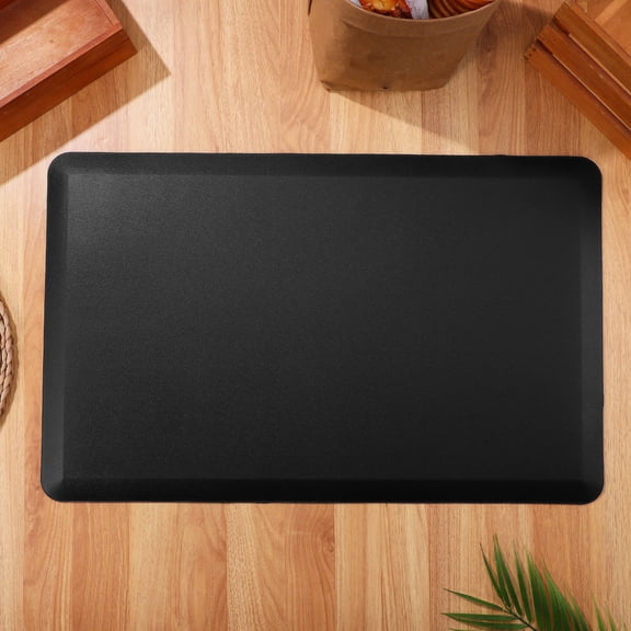 ADDHAT Comfortable Black Standing Mat for Home Use with Nonslip Bottom