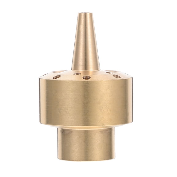 ADDHAT 1Set Golden Brass Column Fountain Head with and Jet Functions for Homeowners and Gardeners