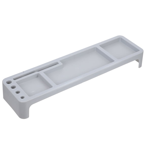 ADDHAT 1Set Grey Stand Riser for Ergonomic Viewing and Desk Organization 20.8x5.5x2.8in