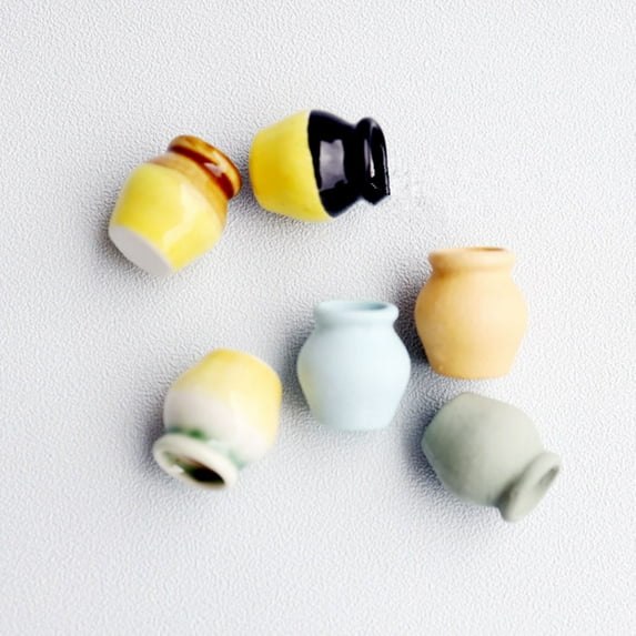 ADDHAT 1 Set Lifelike Artificial Ceramic Vase Models for Landscape, Home Decor, Office Decoration, and Craft Projects