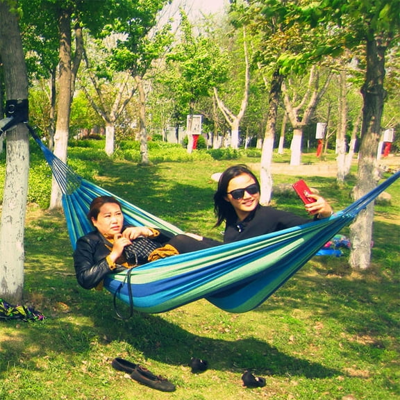 ADDHAT 1Set Outdoor Hammock Swing Canvas for Park Photo Prop 102.36x59.05in