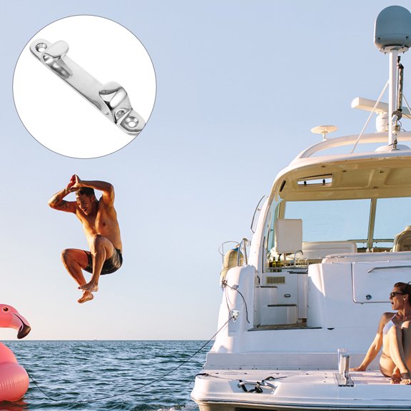 ADDHAT 1Set Straight Guide Design Cleat for Kayak Cleats 4.99X0.98X0.79In