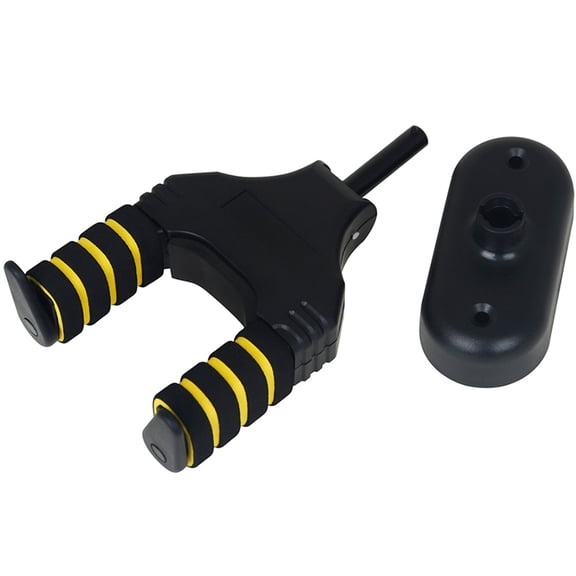 ADDHAT 1Set Ukulele Holder Wall Mount Yellow Metal Precision Production for Studio Use