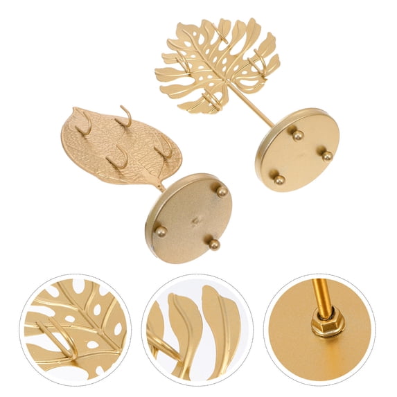 ADDHAT Set of Jewelry Stands with Leaf Design for Women’s Accessories and Home Organization Display