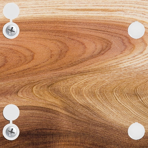 ADDHAT 200Pcs White Plastic Screw Cover Caps Hinged Decorative Covers for Furniture and Repair