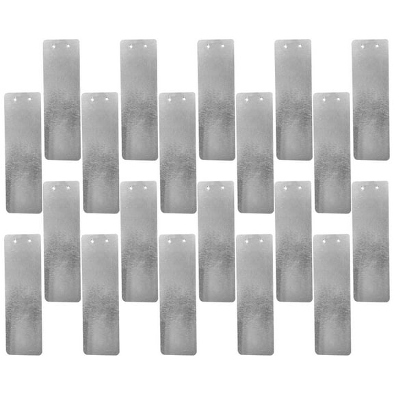 ADDHAT 20Pcs Garden Aluminum Plant Tags Silver Metal Labels for DIY Plant Marking and Outdoor Use