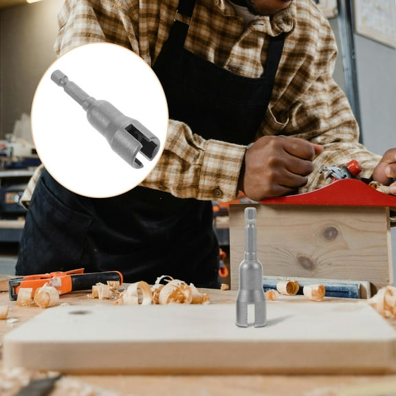 ADDHAT 2Pcs 2.6X0.7X0.7in Socket Wrench for Hurricane Shutter Hardware Wing Nut Driver Bit