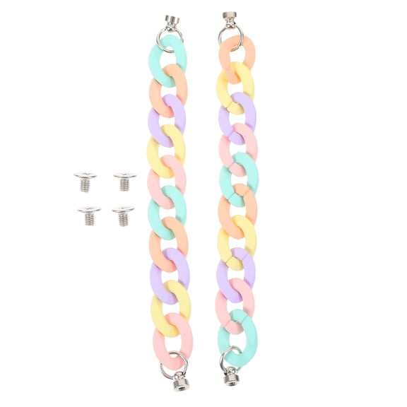 ADDHAT 2Pcs Phone Shell Hanging Strap Acrylic Chain for Mobile Phone Decoration