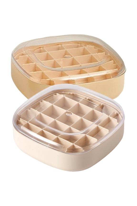 2Pcs Jewelry Case Assorted Color Double Layer Organizer for Necklace Bracelet Display