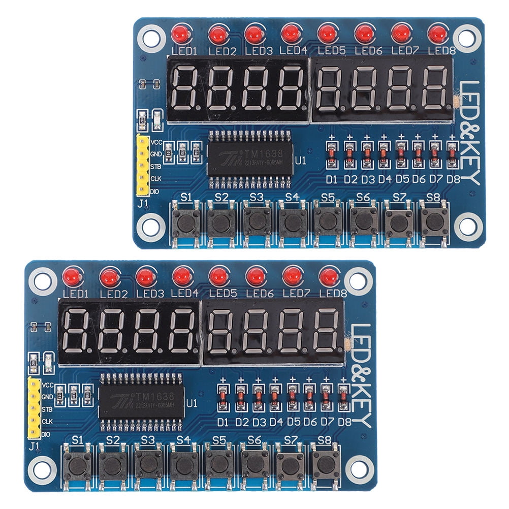 ADDHAT 2Pcs Led Display Board Microcontroller Display Module Led ...
