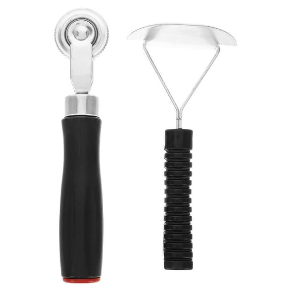 ADDHAT 2Pcs Multi Plastic Metal Tire Detailing Roller For Car Truck Motorcycle Bicycle Tires On The Road