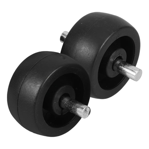 ADDHAT 2Pcs Black Patio Umbrella Base Wheels with Swivel Casters for Easy Mobility