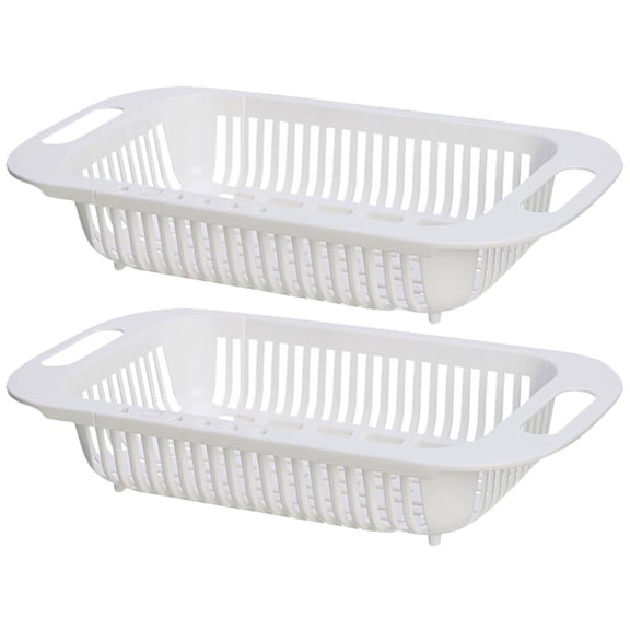 ADDHAT 2Pcs Retractable Strainer for Home Storage and Draining 13.76X7.27X2.55in