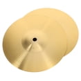 thumbnail image 1 of ADDHAT 2pcs Drum Set Cymbals Jazz Drum Cymbal Brass Crash Cymbal Music Instrument Cymbals (8 INCH), 1 of 7