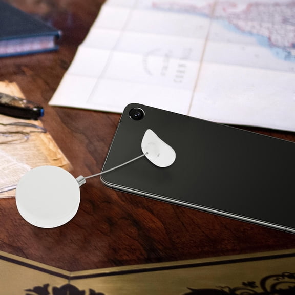 ADDHAT Steel Cable Lock, Retractable Anti-Theft, Durable, High-Strength, White for Tools 2Pcs