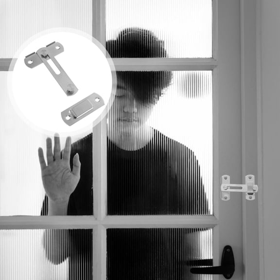 ADDHAT Stainless Steel Door Security Locks, 3 Sets for Home Safety and , and Easy to Install