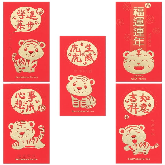 ADDHAT Red Envelopes Creative Patterns Chinese New Year Special Paper