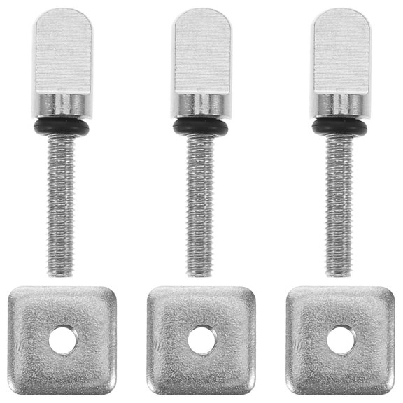 ADDHAT Quick Release Fin Screw, Stainless Steel, Plated Silver, for Paddle Board, Durable and Easy Install, 3Pcs