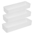 thumbnail image 1 of ADDHAT 3pcs Narrow Drawer Organizer Set Plastic Desk and Dresser Drawer Organizers Bins Trays for Home Office, 1 of 6